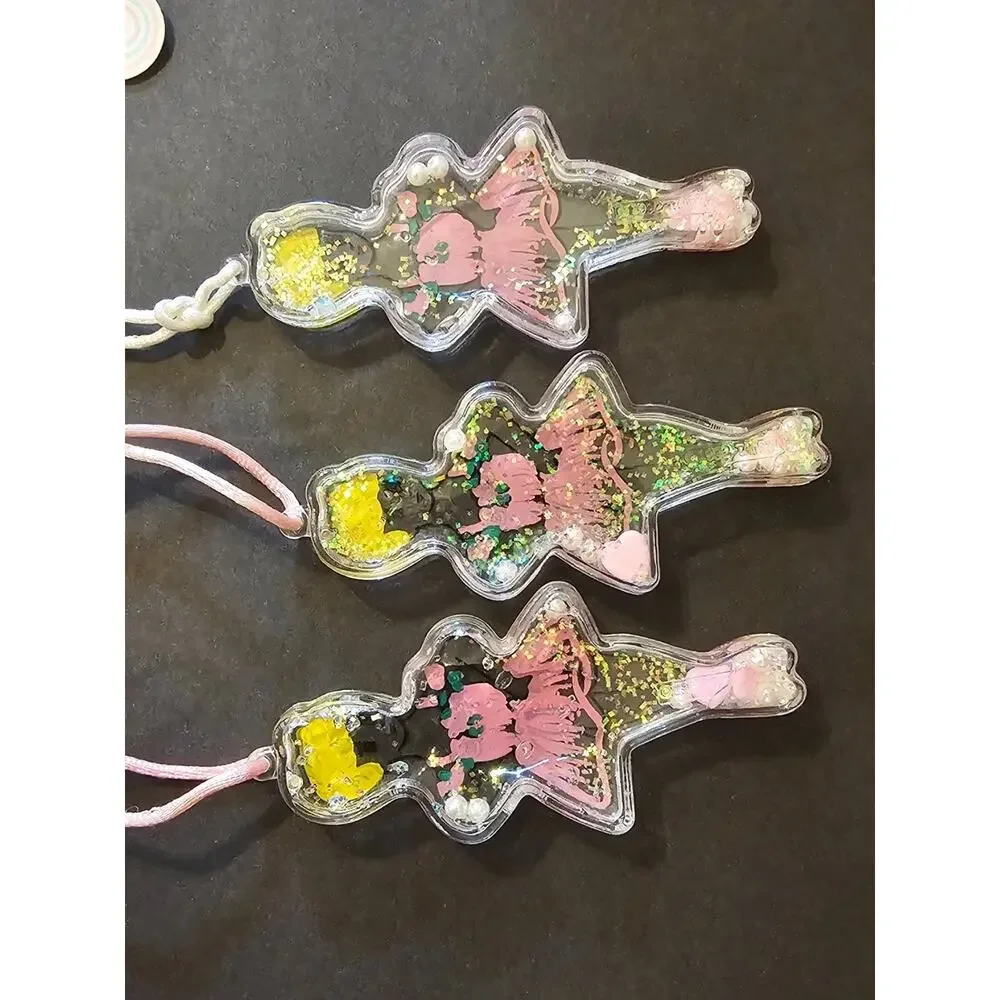 Rosecraft Acrylic Ballerina Shaker Charm Pendant Ornament Pink NWT 1990s Y2K